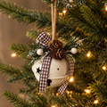 Rustic Christmas bell ornament
