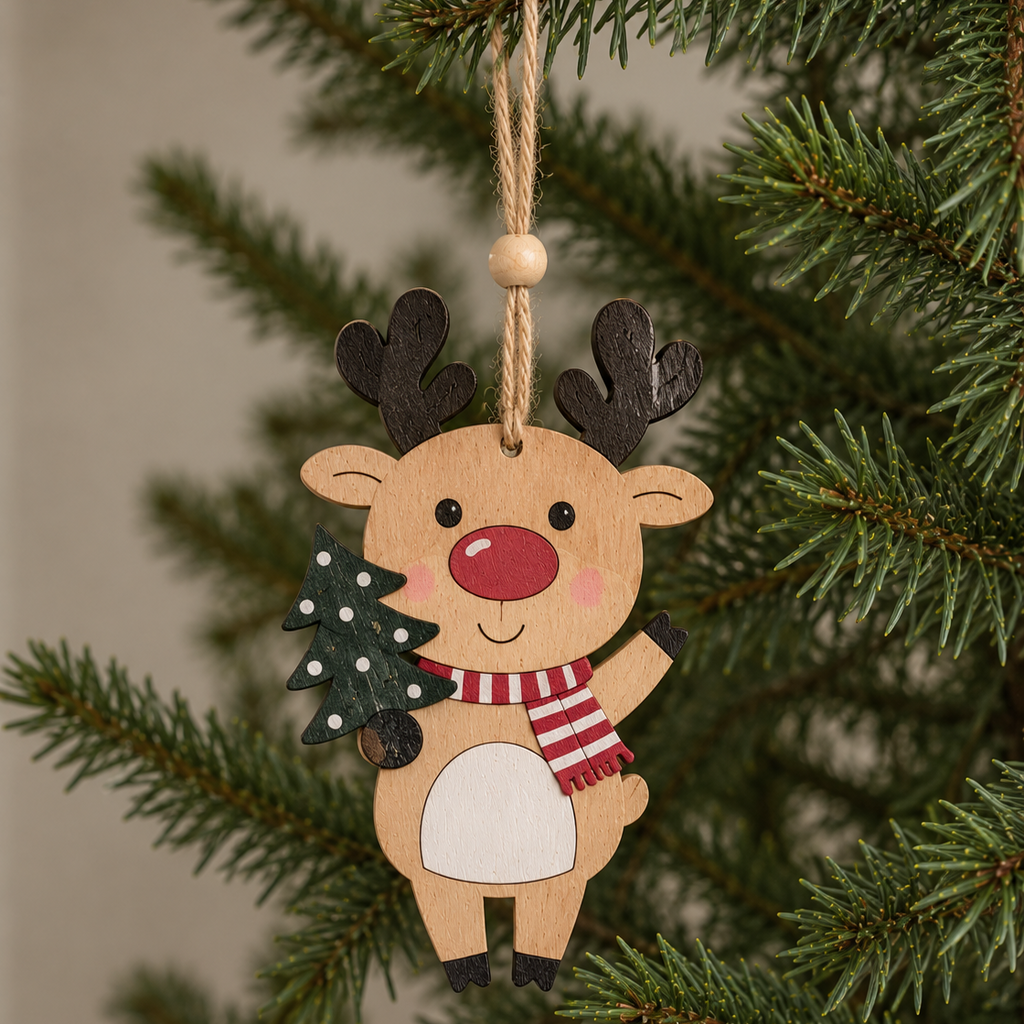 Reindeer tree ornament
