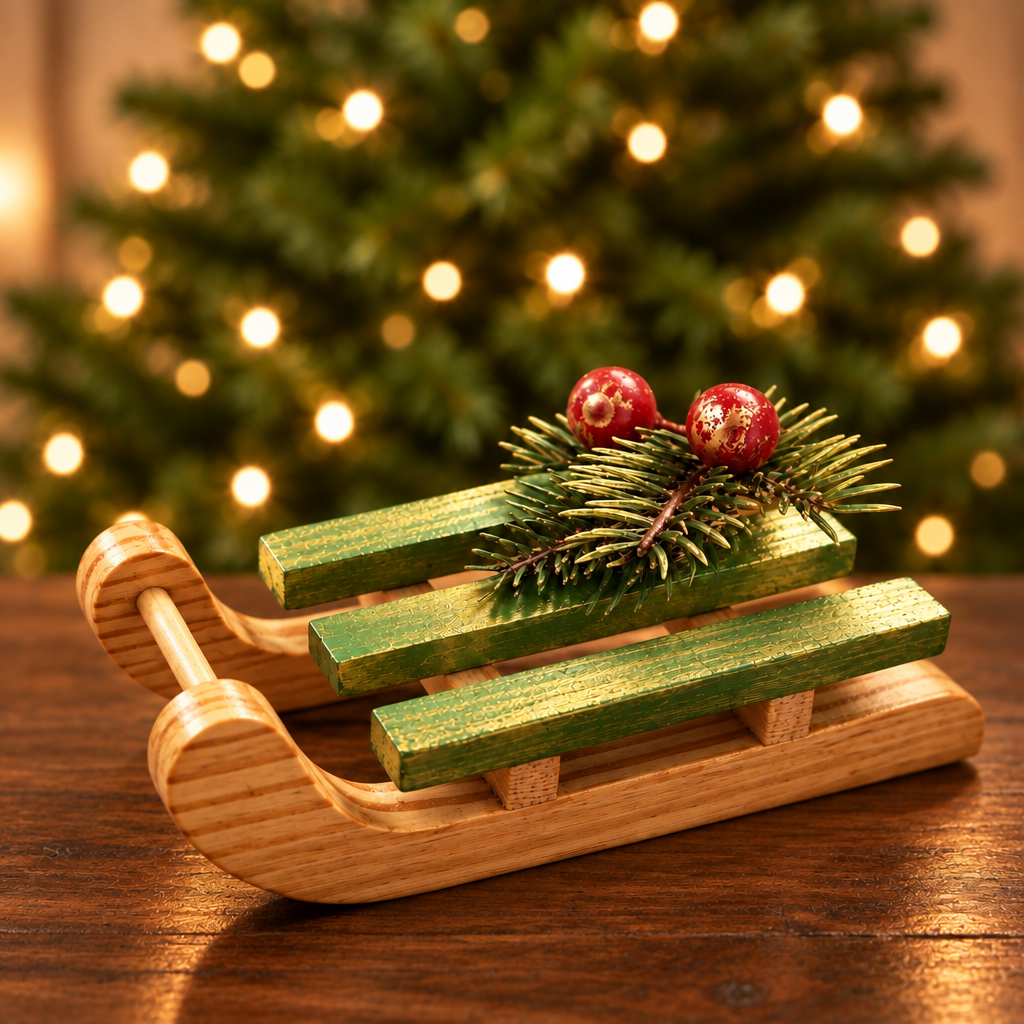 Miniature Festive Sleigh