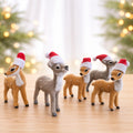 Reindeer With Santa Hat