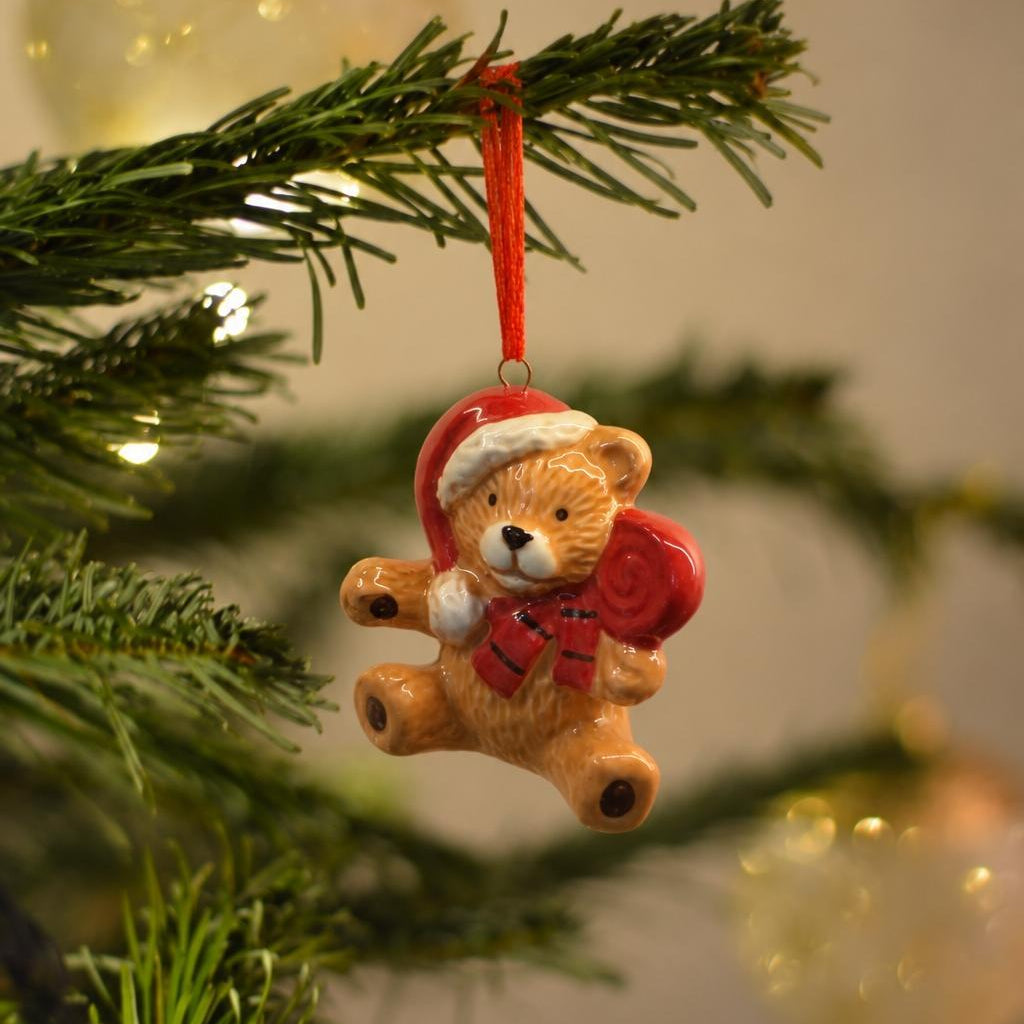 Christmas Teddy Bear Tree Ornament
