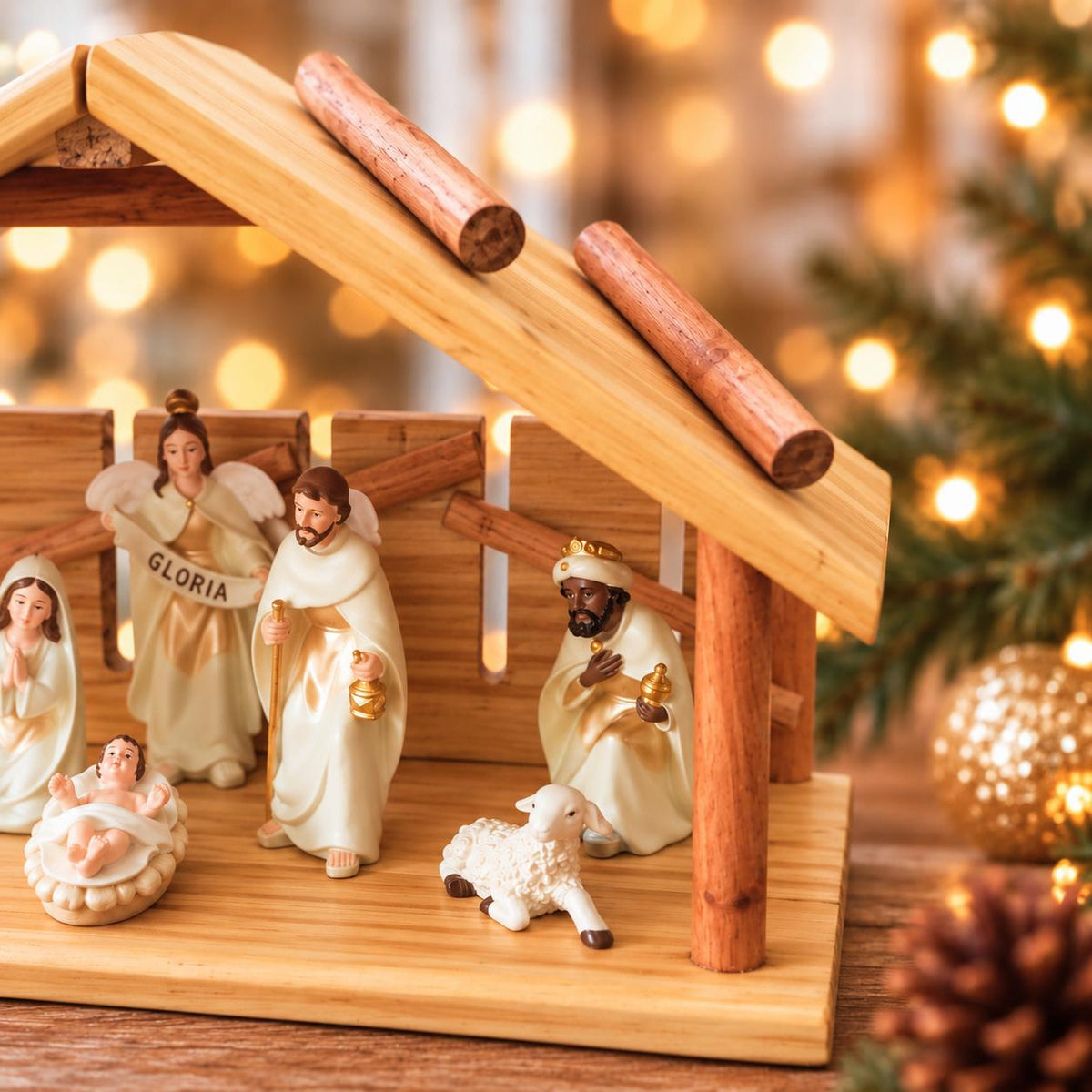 Nativity Crib Without Figurines (Design 2)