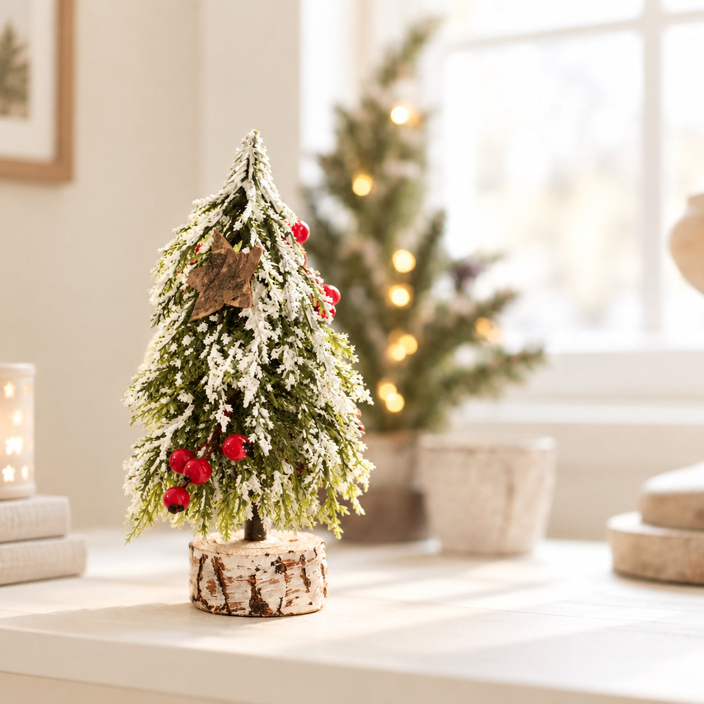 Snow-Kissed Berry Christmas Tree