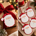 Santa face gift tags (Set of 4)