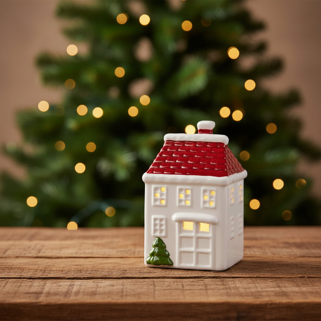 Festive Red Roof Cottage