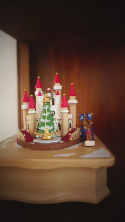 Christmas castle music box