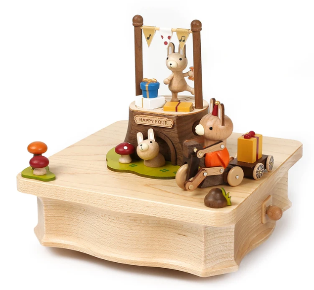 Happy Bunnies Music Box